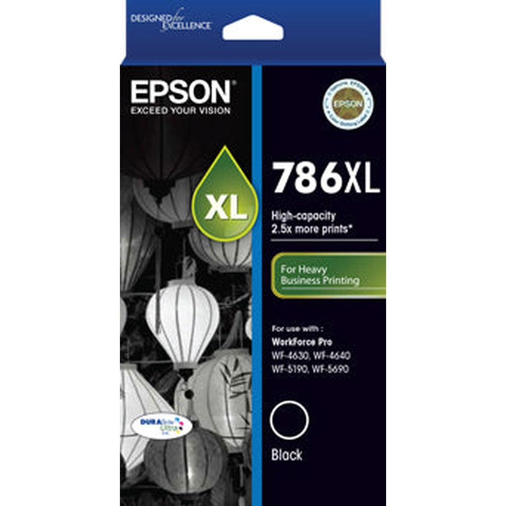 Epson 786XL High Capacity DURABrite Ultra Black ink - WorkForce Pro WF-4630 WF-4640