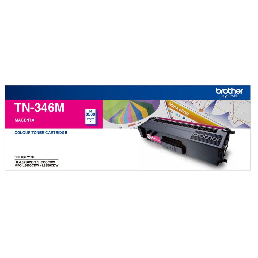 Brother HIGH YIELD MAGENTA TONER TO SUIT HL-L8250CDN/8350CDW MFC-L8600CDW/L8850CDW - 3500Pages