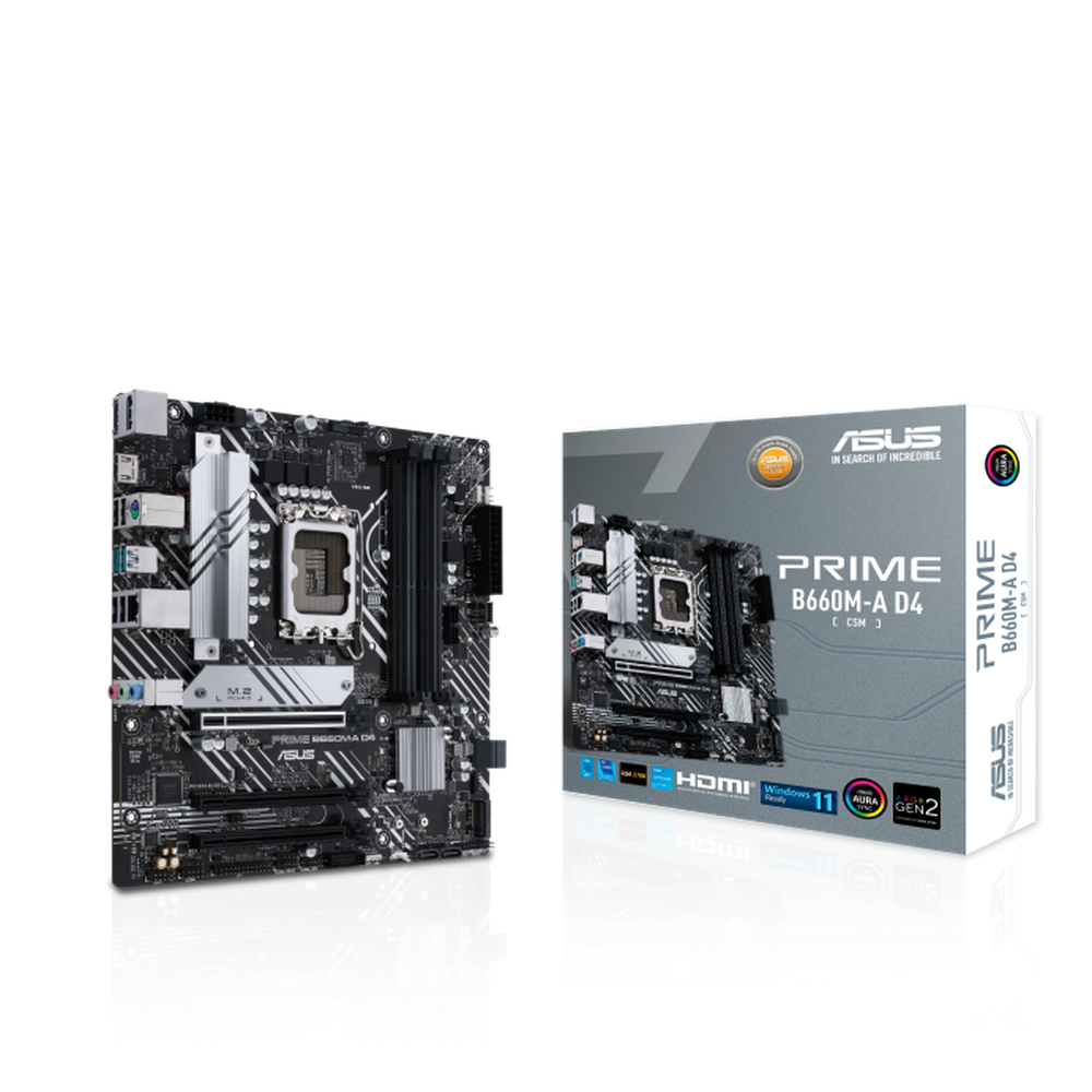 ASUS INTEL B660 (LGA 1700) mATX commercial motherboard DDR4