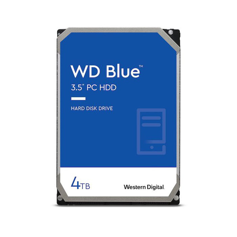 WD Blue 4TB Desktop Hard Disk Drive - 5400 RPM SATA 256MB Cache 3.5 Inch (CMR)
