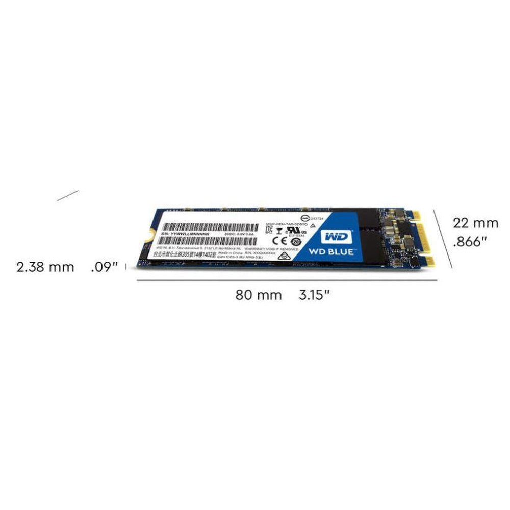 Western Digital WD Blue 3D NAND SSD M.2 Form Factor SATA Interface 1TB CSSD Platform 5Yr