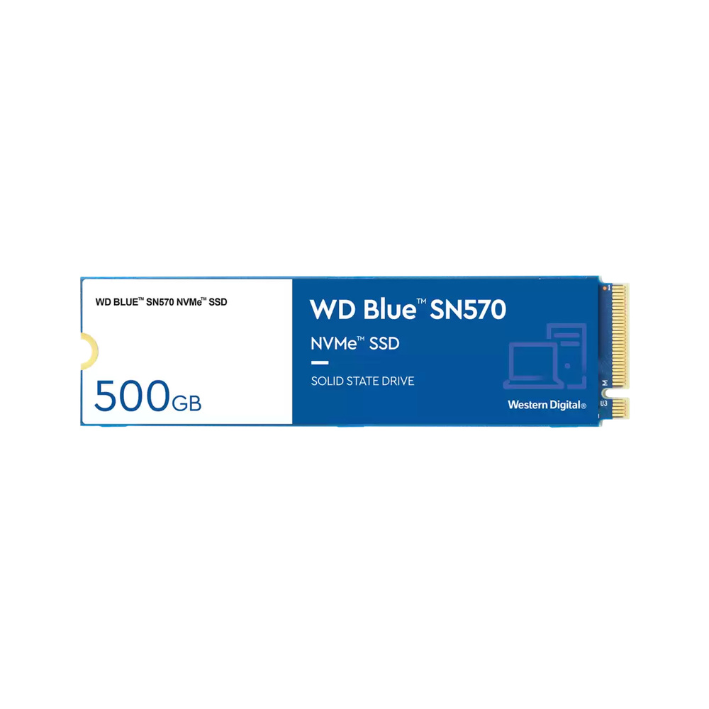 WD Blue CSSD M.2 Form Factor PCIE GEN3 Interface 500GB Capacity 5 Year