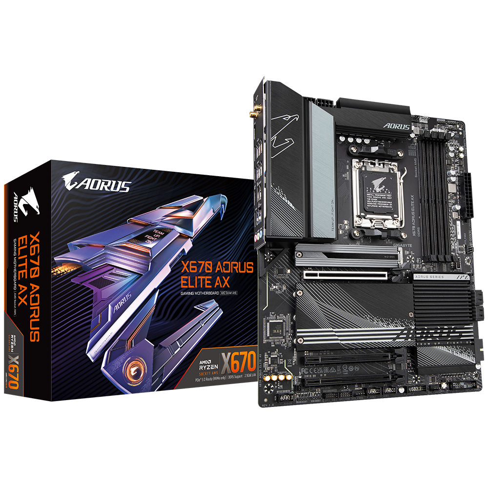 Gigabyte AMD AM5 ATX X670 AORUS ELITE AX