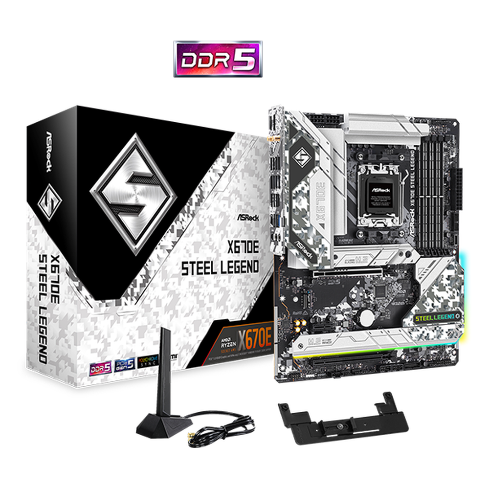 ASRock Supports Ryzen 7000 series (AM5)DDR5 1 PCIe 5.0 x16HDMI DisplayPortNahimic Audio1 Blazing M.2 (PCIe Gen5 x4)USB 3.2 Gen2x2 Type-CDragon 2.5Gbp