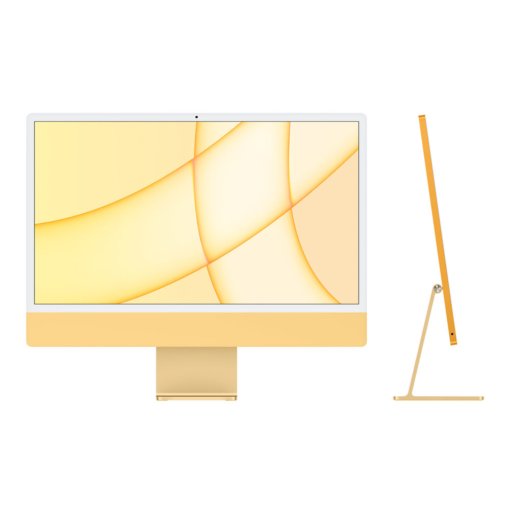 Apple CTO 24-inch iMac with Retina 4.5K display/Yellow/M1 8core CPU 8core GPU/8GB/256GB SSD storage/8core GPU/Magic KB w Touch/Magic Mouse//