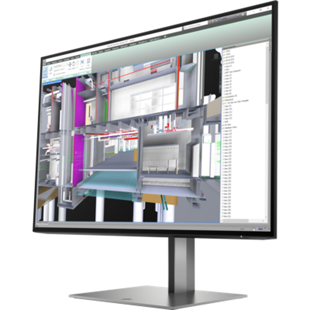 HP Z24u G3 24" WUXGA IPS 16:10 1920x1200 USB-C (100W PD) DP+HDMI Tilt Swivel Pivot Height USB 3 Yrs