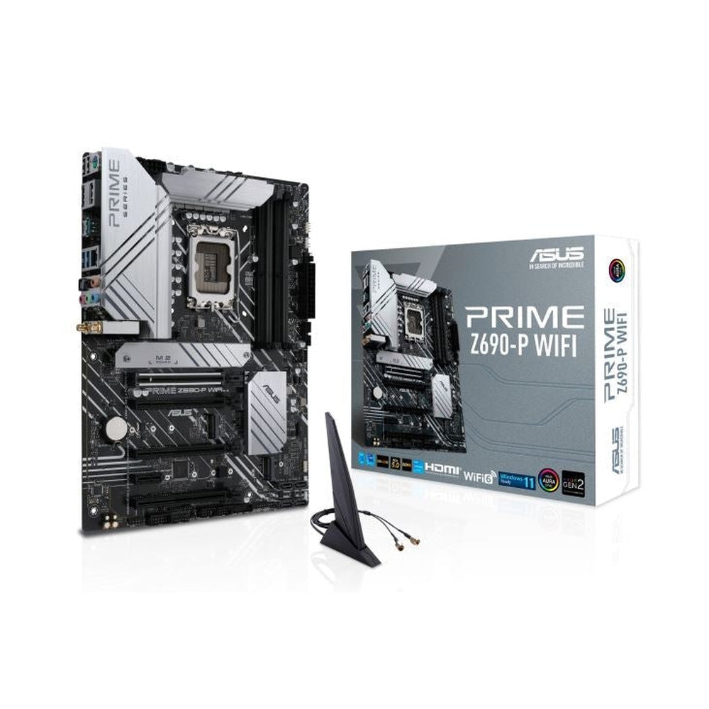 ASUS Intel Z690 (LGA 1700) ATX motherboard with PCIe 5.0 DDR5 three M.2 slots 14+1 DrMOS HDMI DisplayPort Intel WiFi 6 2.5 Gb Ethernet