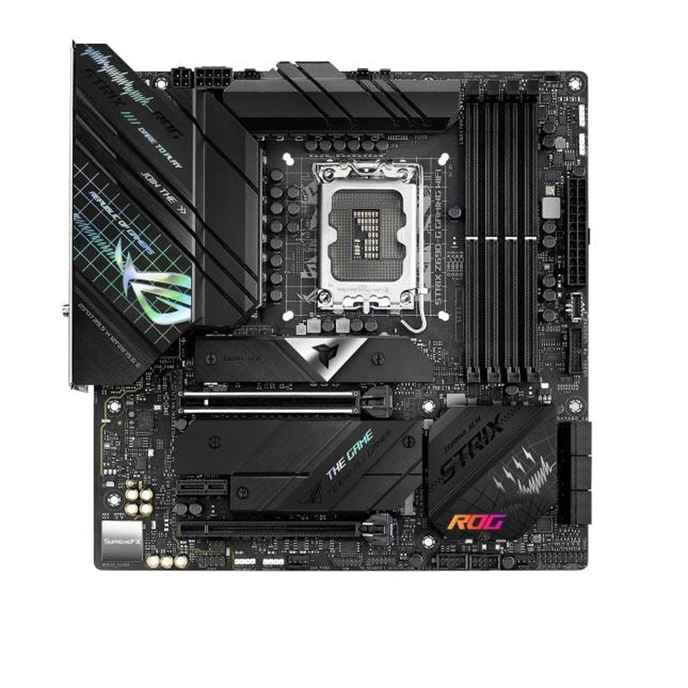 ASUS Intel Z690 LGA 1700 ATX motherboard with PCIe 5.0 14+1 DrMos DDR5 memory support Two-Way AI Noise Cancelation AI Overclocking AI Cooling