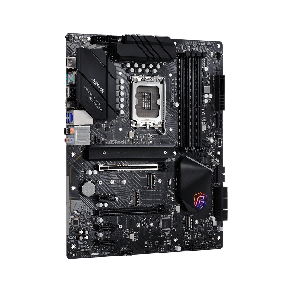 Chipset Z690 Form Factor "ATX 12*9.6" PCB Layer 6 4 DIMMs DDR4 M.2 Heatsink 1 PCIe x16 2 (5.0x16 4.0x4) HDMI SATA3 8
