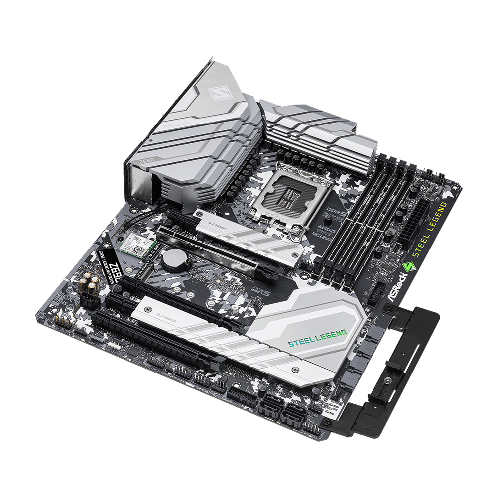 ASRock INTEL Z690 Support Intel 12th Gen CPU(LGA 1700) 4 x DDR5 1 x PCIe5.0 3x M.2 2.5G LAN 802.11AX+Bluetooth